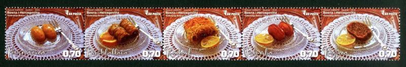 BOSNIA&HERZEGOVINA 2018 -  Gastronomy Desserts, MNH