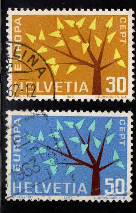 Switzerland Scott 416-417 used 1962 Europa set