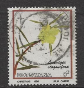 Botswana - Scott 389 - Christmas -1986 - VFU - Single 8t Stamp