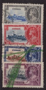 Cyprus #136-9 FVF/U *Minor Fault* ~jm-1225