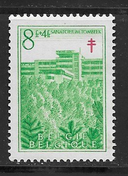 Belgium B491 MLH stain on gum f, see desc. 2019 CV $25.00