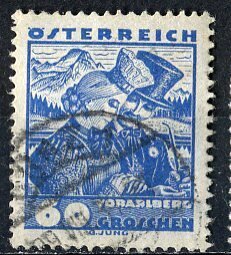 Austria; 1934: Sc. # 368: Used Single Stamp