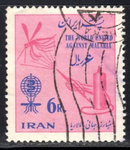 Iran 1962 Sc#1205 MOSQUITO-MALARIA-WHO Single value USED