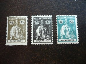 Stamps - Mozambique - Scott# 149-151 - Mint Hinged Partial Set of 3 Stamps