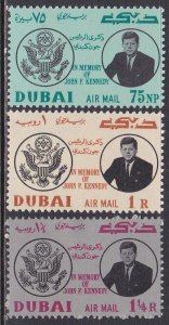 Dubai Sc #C25-C27 MNH