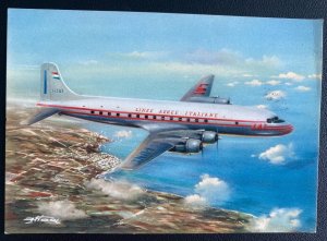 1965 Vienna Austria First Day Picture Postcard Cover Douglas DC 6B LAI
