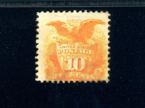 USAstamps Unused FVF US 1869 Pictorial Issue Shield Eagle Scott 116 NG + Grill