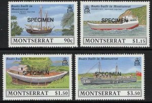 MONTSERRAT SG793/5 1989 SHIPBUILDING IN MONTSERRAT SET MNH