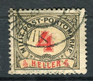 BOSNIA; 1901 early Postage Due issue fine used 4h. value