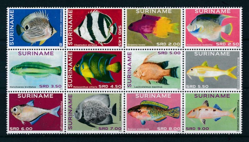 [SU2051] Suriname 2014 Marine life fish  MNH