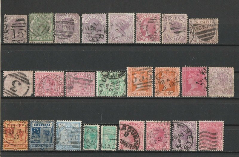 British Colony Australia Victoria Nice Selection Used Stamps 15415