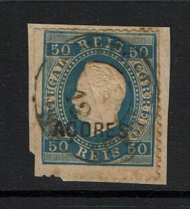 Azores SC# 34, Used, on piece, toned, minor diagonal crease - Lot 072317