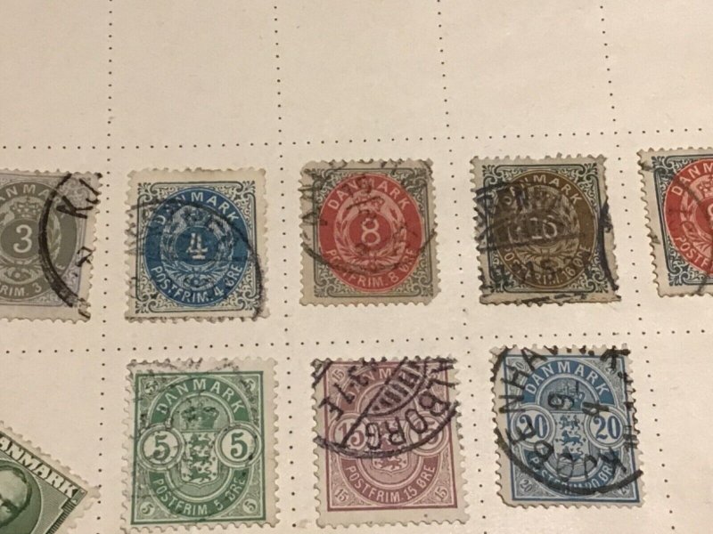 Denmark mounted mint  and used stamps A10110