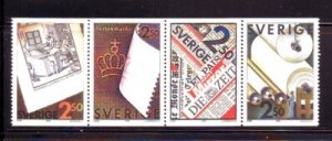 Sweden Sc 1837-1840 1990 Paper Production stamp set mint NH