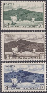 Comoro Islands Sc #30-32 Mint Hinged