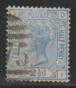 Great Britain SC  68 Used. Plate 20 Position ID