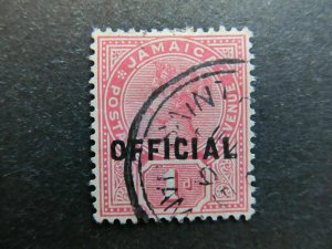 A4P21F25 Jamaica Official Stamp 1890-91 optd type II 1d Grade Very Fine used-