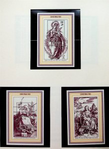 PENRHYN Sc 184-9+186A NH SET+4S/S OF 1981 - CHRISTMAS - ART OF DURER