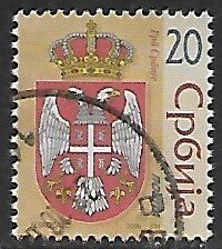 Serbia # 350 - Coat of Arms - used....{ZW3}