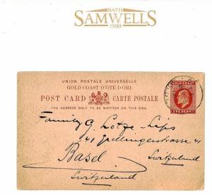 Gold Coast UPU Card *BASEL MISSION FACTORY ACCRA* 1915 {samwells-covers}W559