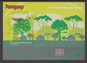 Paraguay 2922 Trees Souvenir Sheet MNH VF