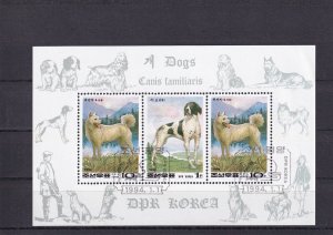 SA18c Korea 1994 Dogs, used minisheet