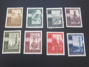 Austria 1947 Sc B199-206 set MNH