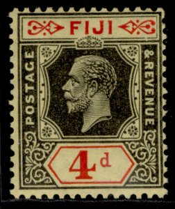 FIJI GV SG235, 4d black & red/yellow, LH MINT. Cat £15.