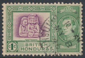 British Honduras SG 150 Used Mayan Figures   SC# 115  - See scan