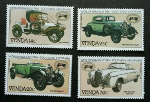 Venda Vintage Cars FIVA Rally 1986 Classic Vintage Vehicle Old Times (stamp) MNH