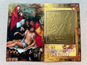 Art, Albert Durer 5 blocks Foil Gold perforated NEW 2023
