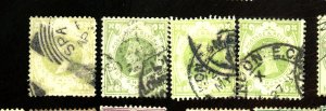 GREAT BRITAIN #122 (4) USED FVF Cat $290