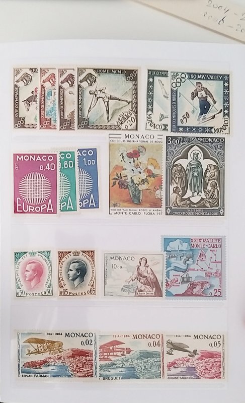 Lot Monaco MNH high value