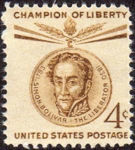 United States 1110 - Mint-NH - 4c Simon Bolivar (1958)