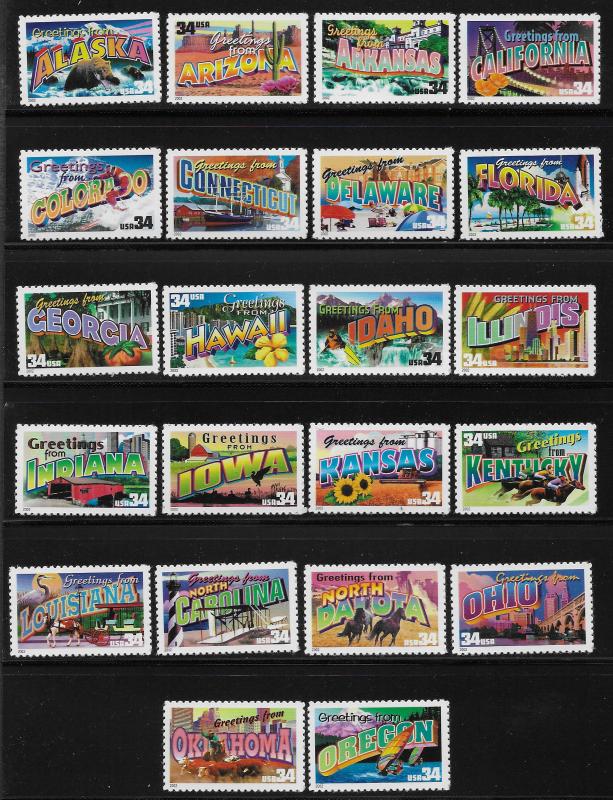 UNITED STATES SC# 3561-3610 SET/50  VF/MNH