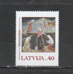 Latvia  Scott#  548  MNH  (2002 Painting)