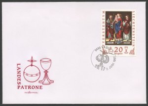 LIECHTENSTEIN, 20 FRANCS 1997, MARIA FLORIN LUCIUS on FDC!