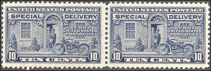 E12 Mint,OG,NH... Pair... SCV $190.00