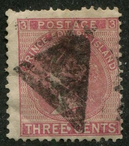 Prince Edward Island #13 Used, Triangle Cancel