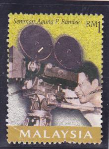 Malaysia  Scott#  705a  Used  (1999 P. Ramlee)