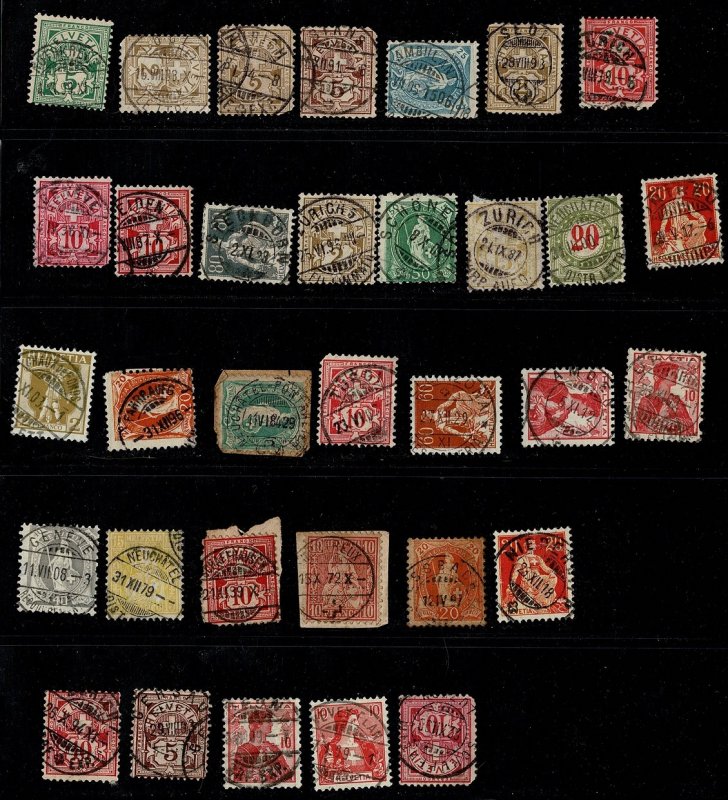 Switzerland postmark hoard part 2 = 1872-1923