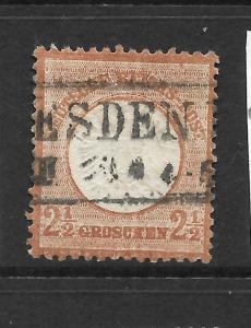 GERMANY  1872-74  2 1/2g  LARGE  SHIELD   FU   SG 21   Mi 21