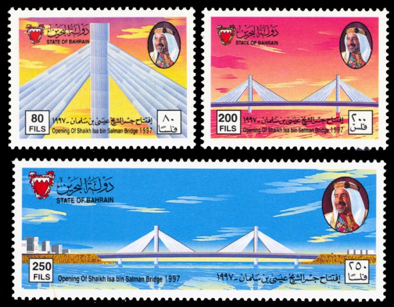 Bahrain 1997 Scott #501-503 Mint Never Hinged