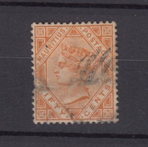 Mauritius QV 1883 50c Orange SG111 Fine Used BP8902