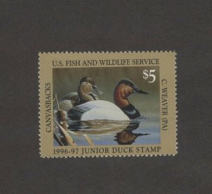 JDS4 - Junior Duck Stamp. Single.  MNH. OG.   #02 JDS4b