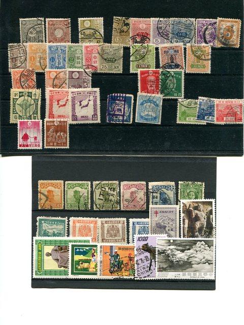 Japan / China  lot   F-VF  -   Lakeshore Philatelics