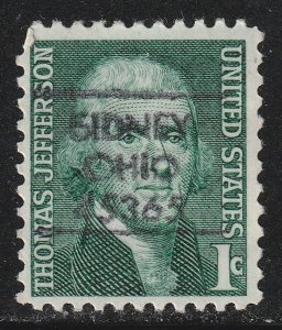 Precancel - Sidney, OH - PSS L-1HS