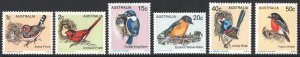 Australia SC#713-718 1¢-50¢ Birds: First Series (1979) MNH