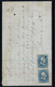 63 (2) ON 1866 RECEIPT!