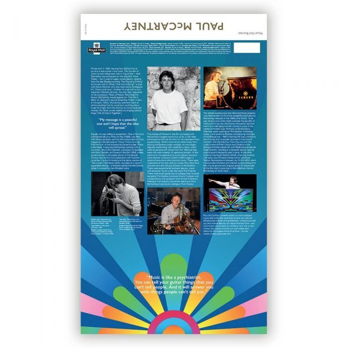 UK stamps 2021 - Paul McCartney Presentation Pack